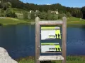 I laghetti di Ruffrè, un'oasi di pace con un lago sereno e colline verdi, invitano all'esplorazione.