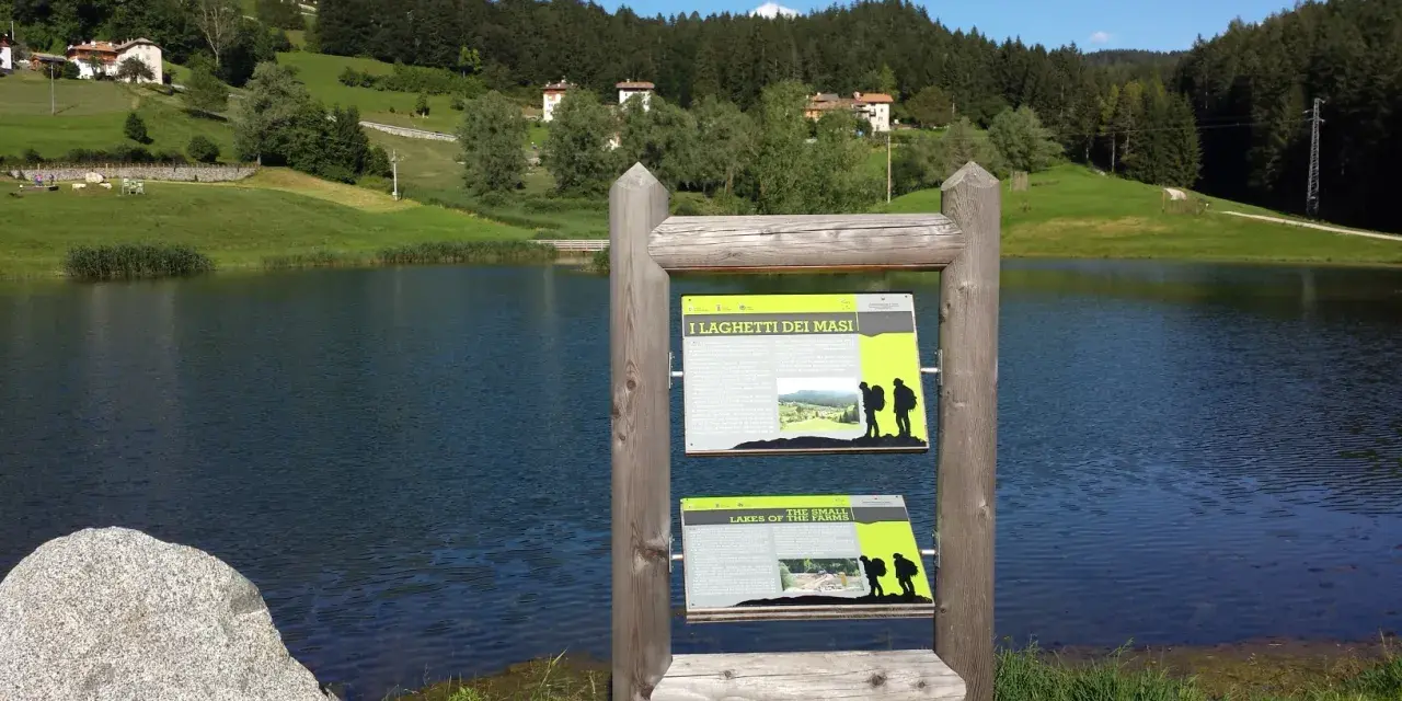 I laghetti di Ruffrè, un'oasi di pace con un lago sereno e colline verdi, invitano all'esplorazione.