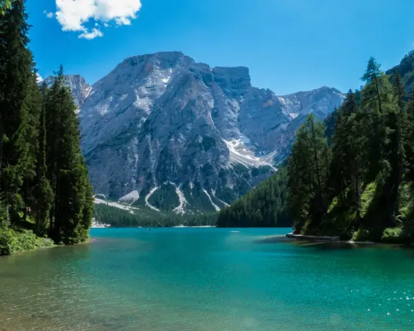Laghi Trentino: acque turchesi e montagne imponenti incorniciati da fitti boschi di conifere.